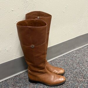 Tory Burch Jolie Riding Boot Size 10.5 Brown Leather